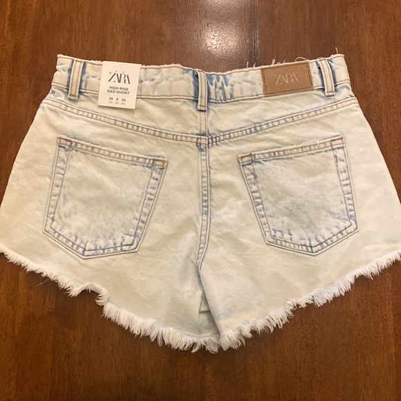 NWT Zara High Rise Denim Short size 6 - Picture 3 of 4